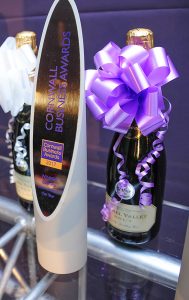 Awards Trophy and Bubbly