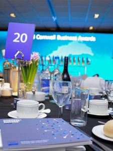 Cornwall Business Awards table