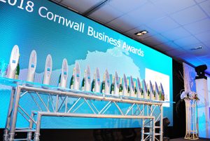 The Cornwall Business Award Trophies