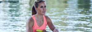 Helen Glover in boat