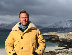 Ben Fogle on beach